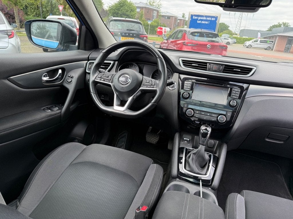 Nissan Qashqai 1.2 Aut | N-Connecta | Pano | Navi | Camera, Auto's, Nissan, Automaat, Gebruikt, 4 cilinders, Blauw