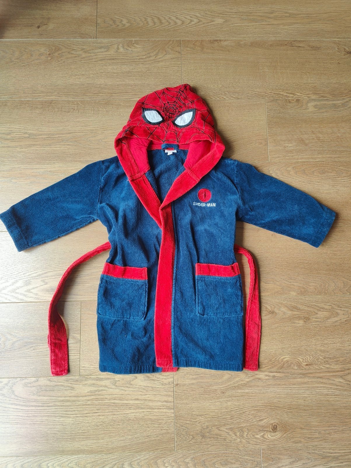 Spiderman badjas voor jongens, maat 104 (3-4 jaar), Nacht- of Onderkleding, Gebruikt, Ophalen of Verzenden, Jongen