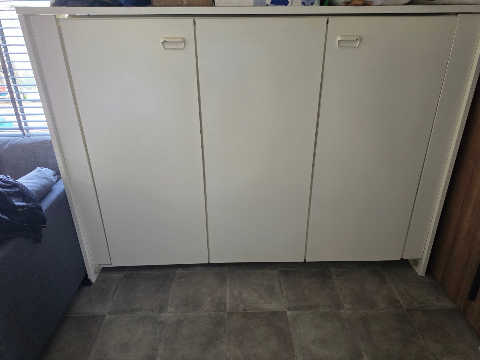 Horizontaal opklapbed 140x200 Wit, Ophalen, Overige materialen, 100 tot 150 cm, Zo goed als nieuw