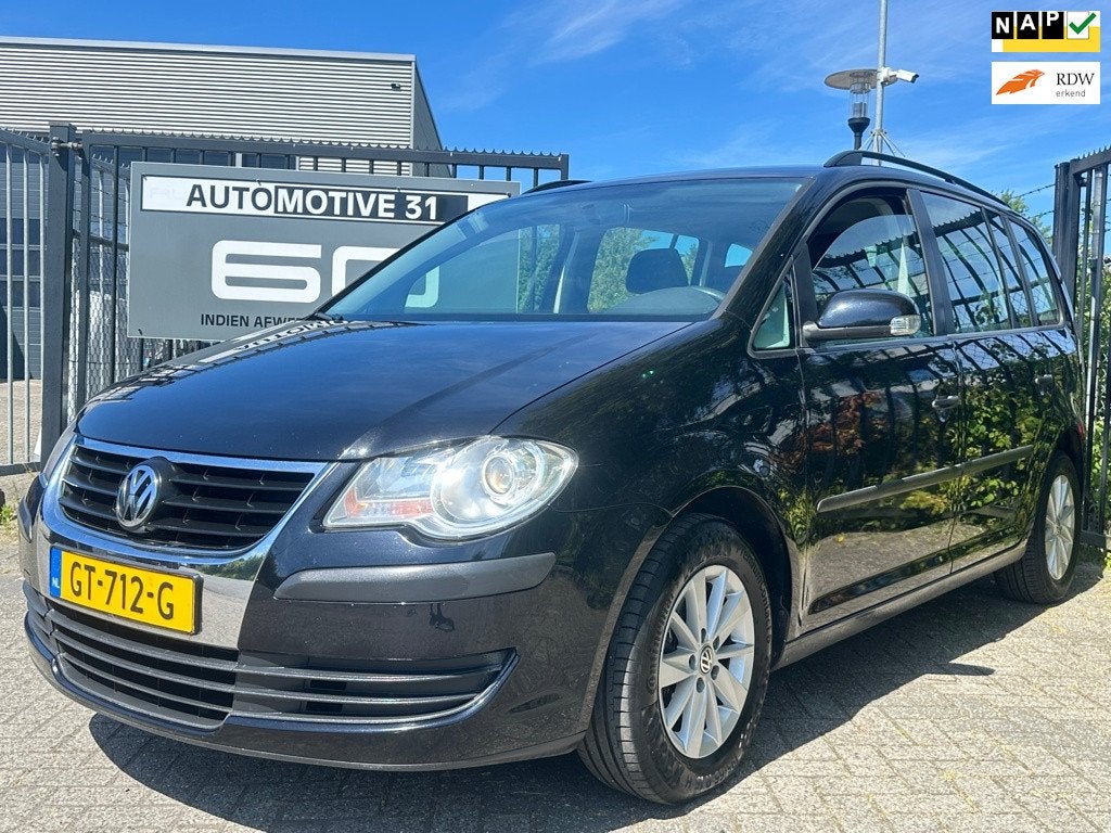 Volkswagen Touran 1.4 TSI I 7-PERSOONS | AIRCO | TREKHAAK |, Auto's, Volkswagen, Voorwielaandrijving, Euro 5, Stof, Zwart