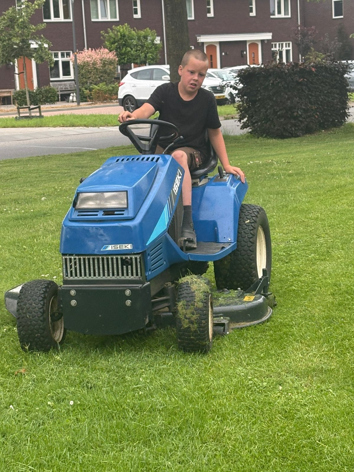 Iseki sg15, Ophalen, Cirkelmaaier, Gebruikt, Elektrische starter