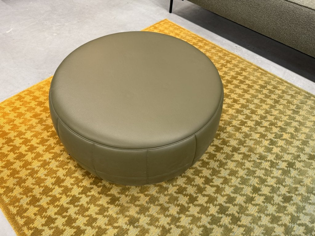 Nieuw Design on Stock Barrell 80 Poef Groen leer Design Podf, Pode Montis Leolux EYYE Gelderland Artifort, Gompenstraat 15, Rond