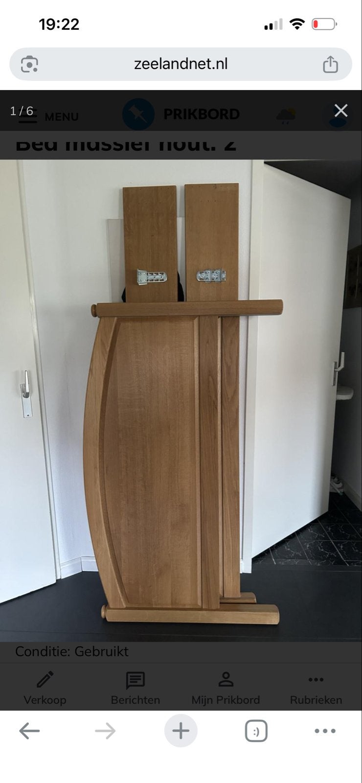 Gratis bed ombouw - 150x200 cm, Ophalen, Gebruikt, Bruin, Tweepersoons