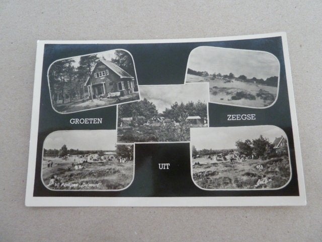 Zeegse 1958 Paviljoen Duinoord, Ophalen of Verzenden, 1940 tot 1960, Gelopen