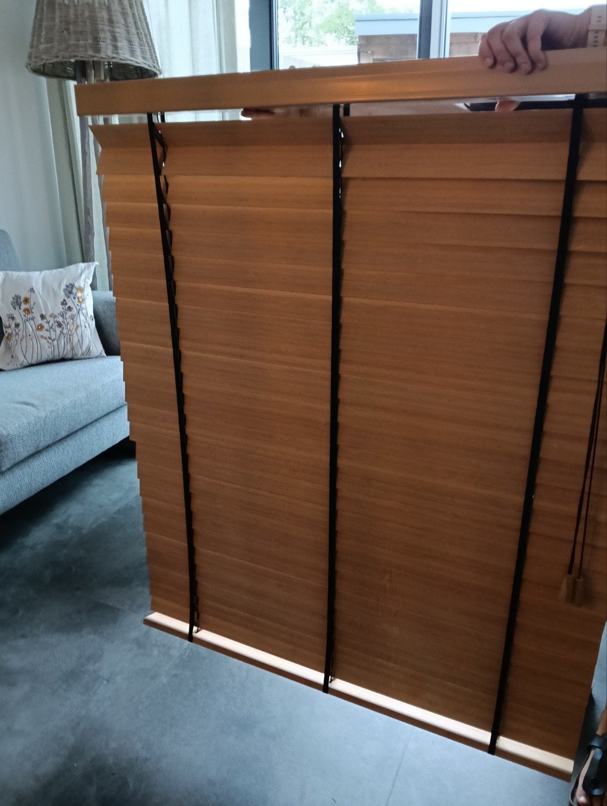Dib Zonwering Bamboe Jaloezie 94-96.5x115.5 cm, Ophalen