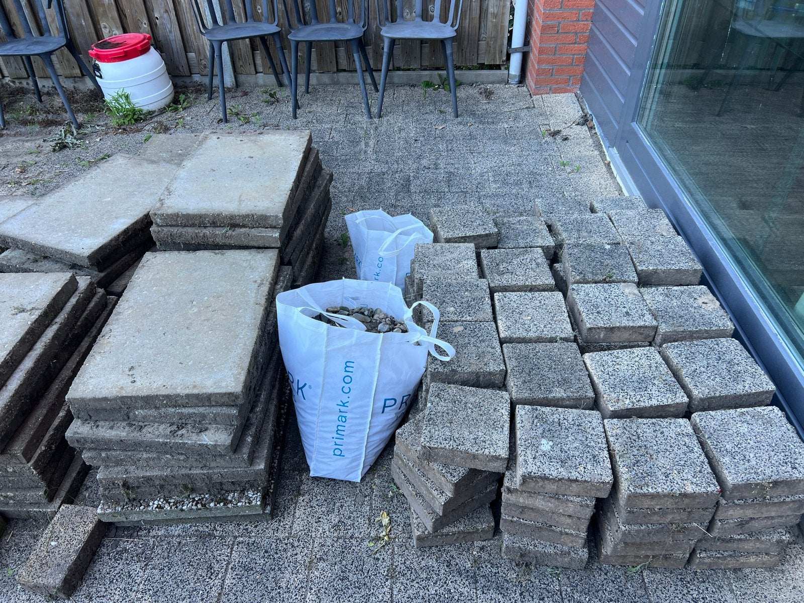 Tegels gratis ophalen, Ophalen, Gebruikt, 10 m² of meer, 20 tot 40 cm