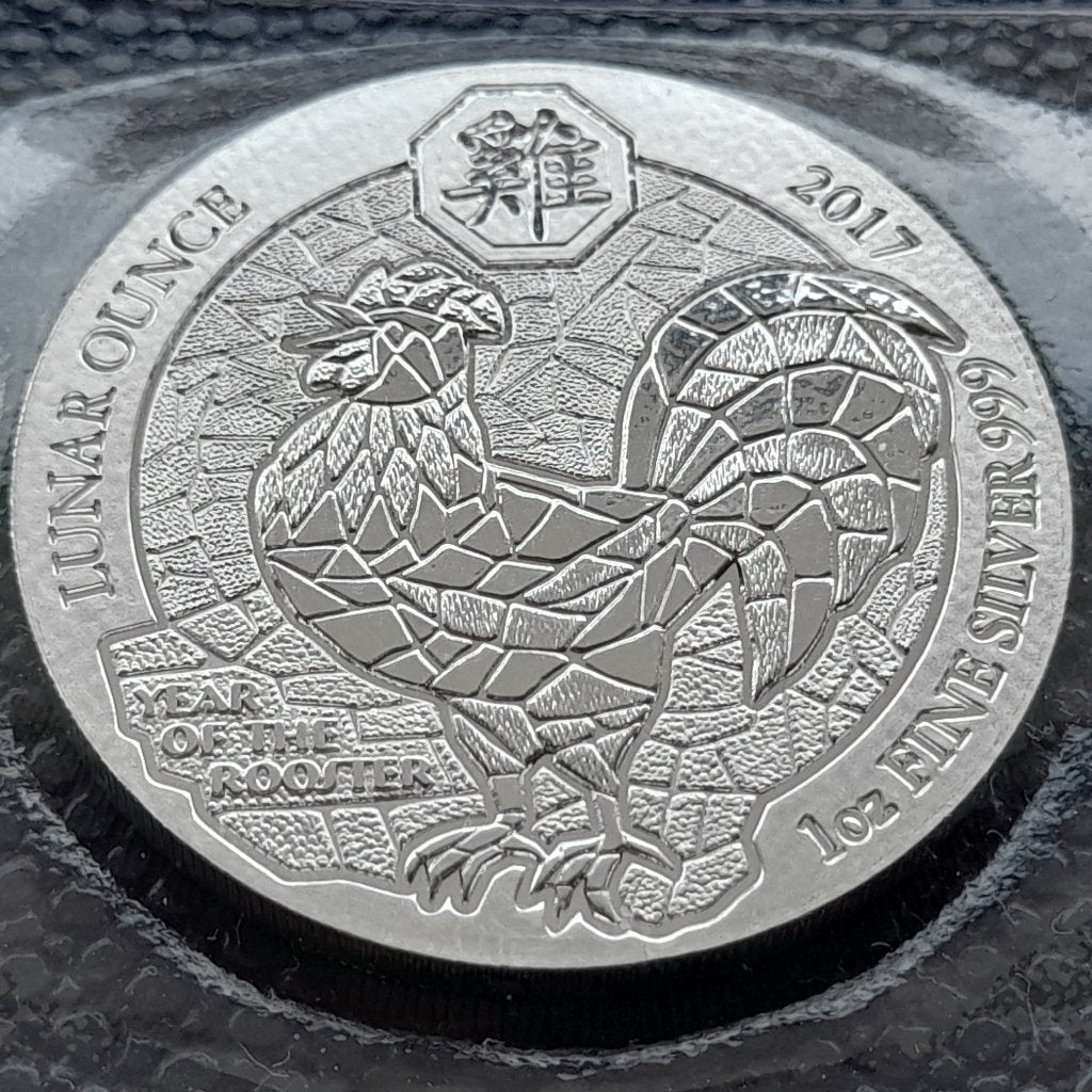 2017 Rwanda 1 oz zilveren Haan, Ophalen of Verzenden, Overige landen