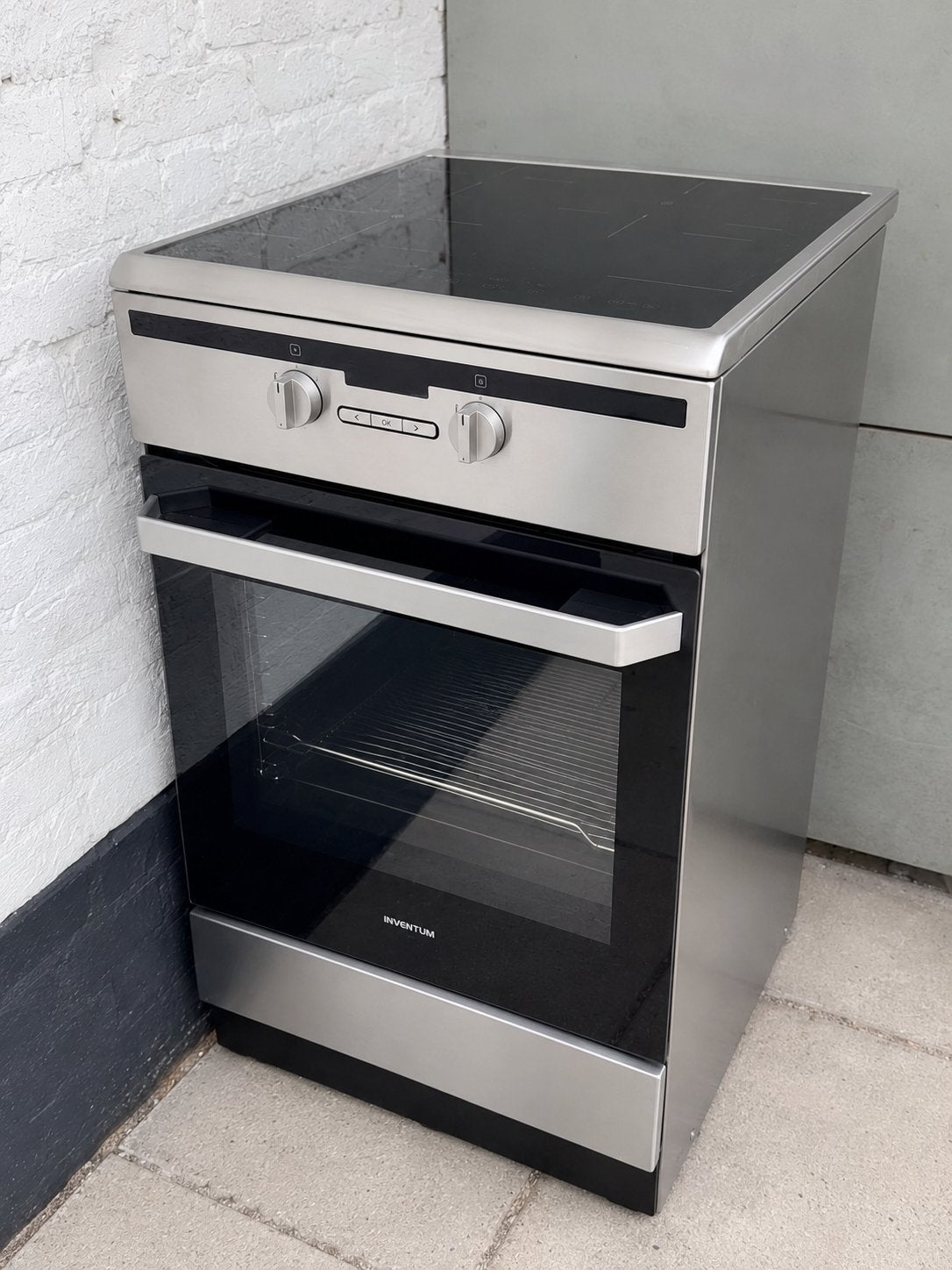 Inventum Inductie Fornuis BV010/03 - Zo goed als nieuw, Ophalen, 60 cm of meer, Grill, 4 kookzones