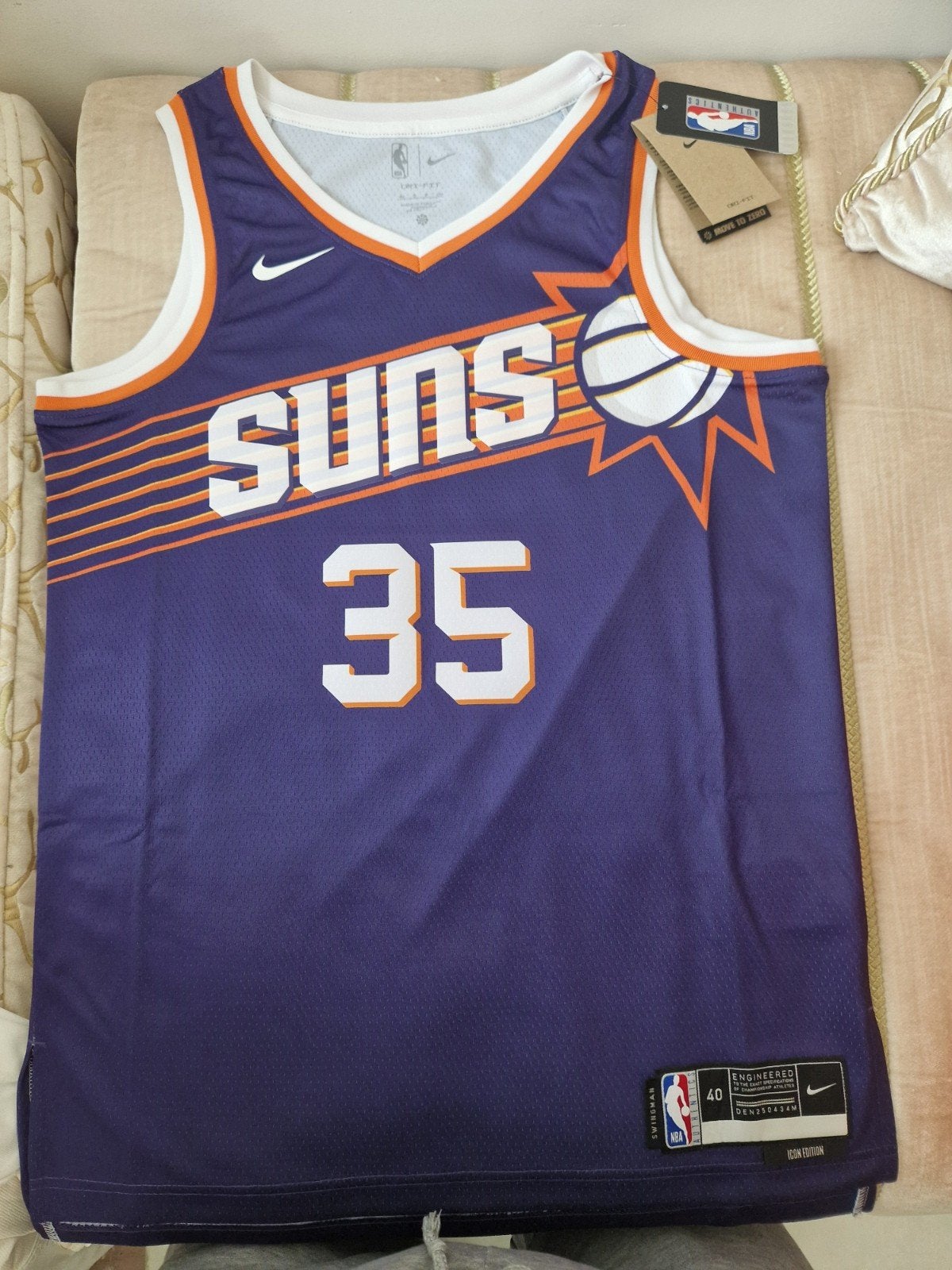 Nike NBA Phoenix Suns Kevin Durant #35 Swingman  Maat S, Paars, Nike, Nieuw, Ophalen of Verzenden