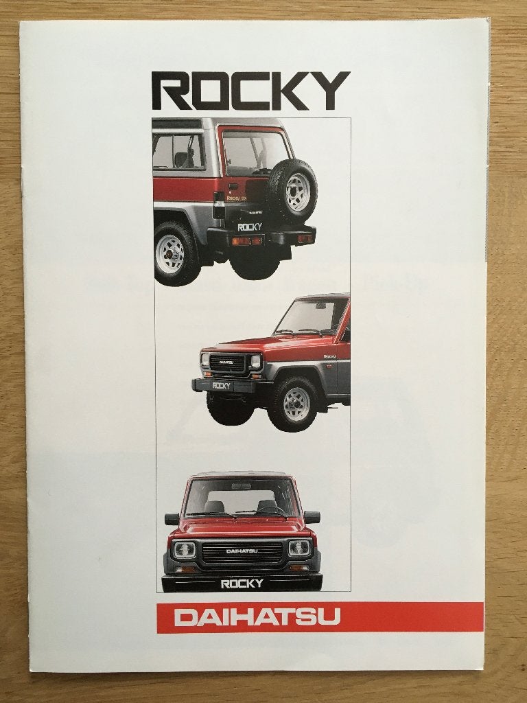 Autofolder/Brochure Daihatsu Rocky 1991, Ophalen of Verzenden, Nieuw, Overige merken