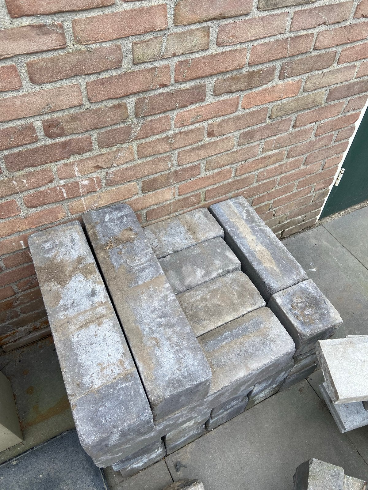 Gebruikte stapelblokken 60x15x15, Ophalen, Gebruikt