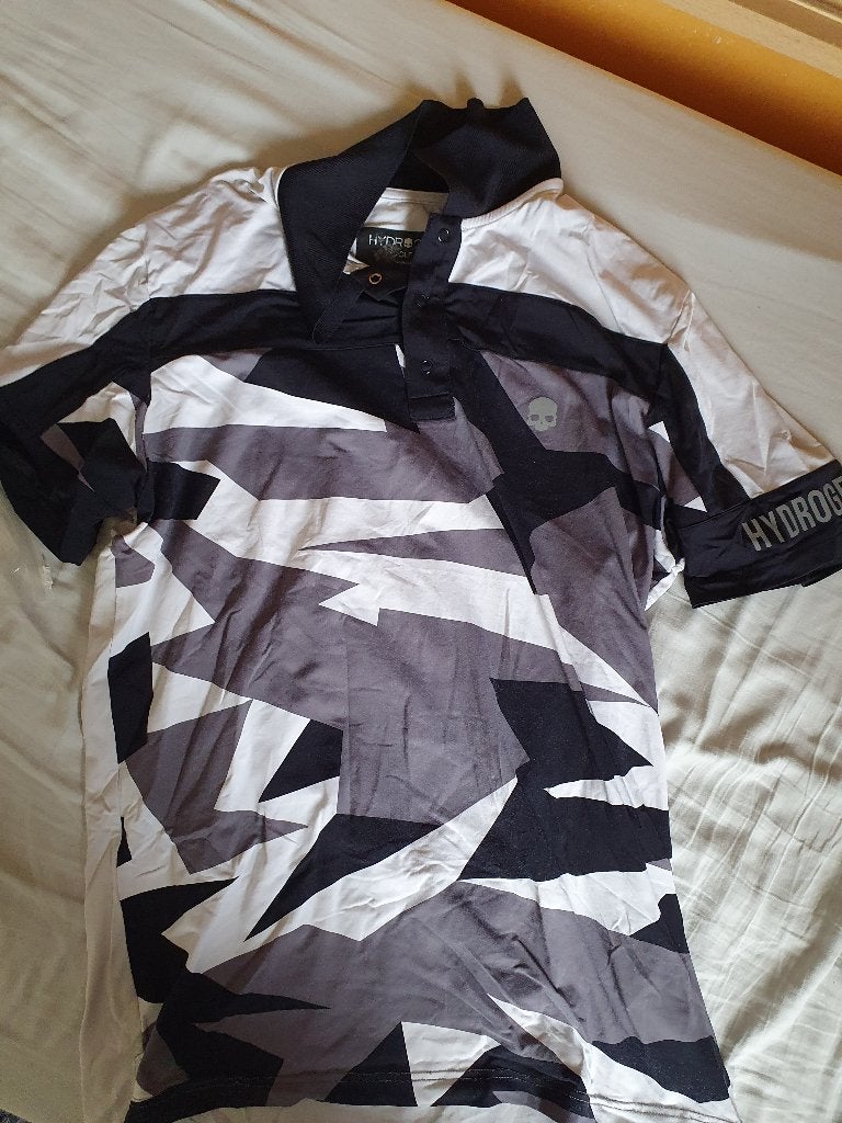 Hydrogen Italy luxury sportswear golf shirt poloshirt, Ophalen of Verzenden, Zo goed als nieuw, Maat 52/54 (L)