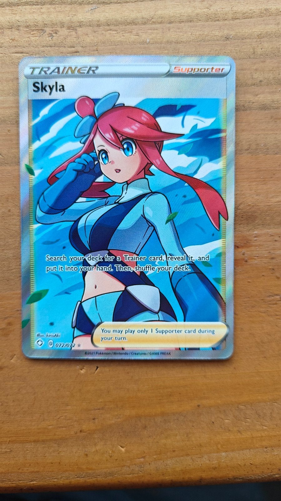 Skyla 074/074 Full Art Trainer Kaart NM Pokémon, Ophalen of Verzenden
