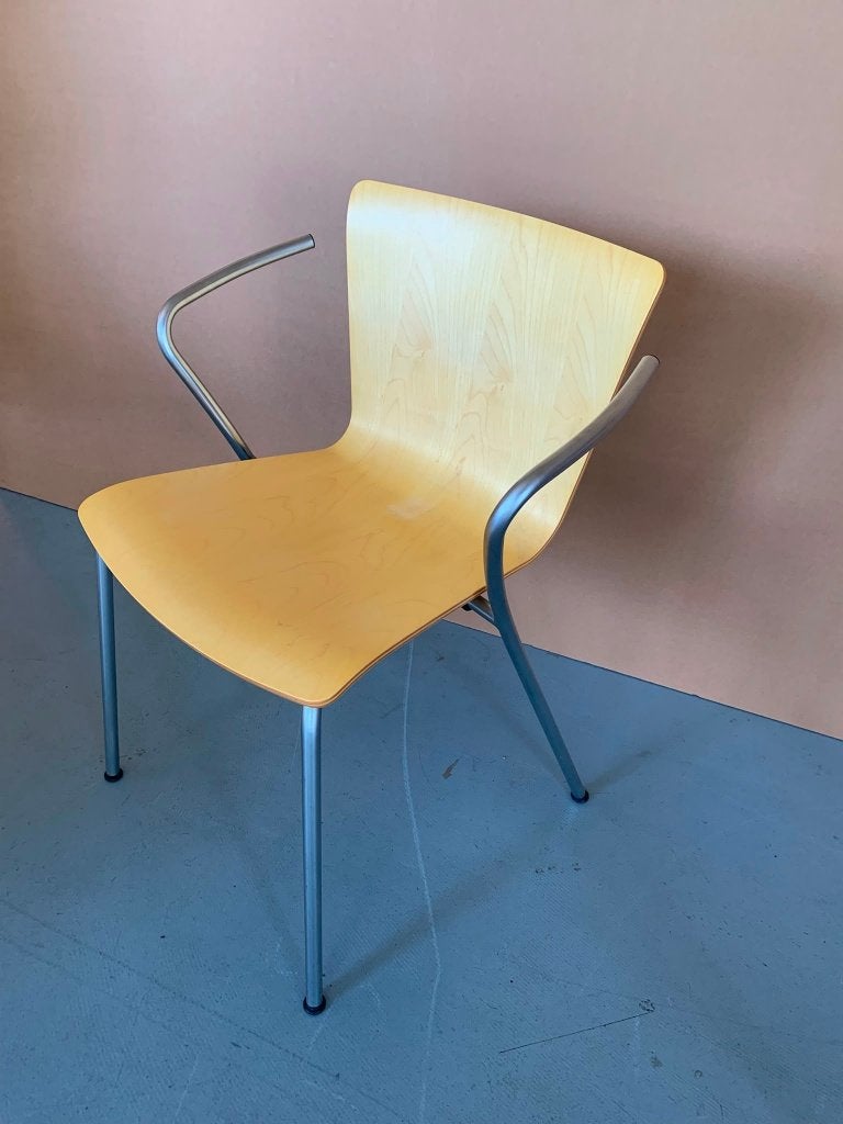 Vintage set 4x Fritz Hansen Vico Duo | Vico Magistretti 1997, Ophalen, Gebruikt, Overige kleuren, Vier