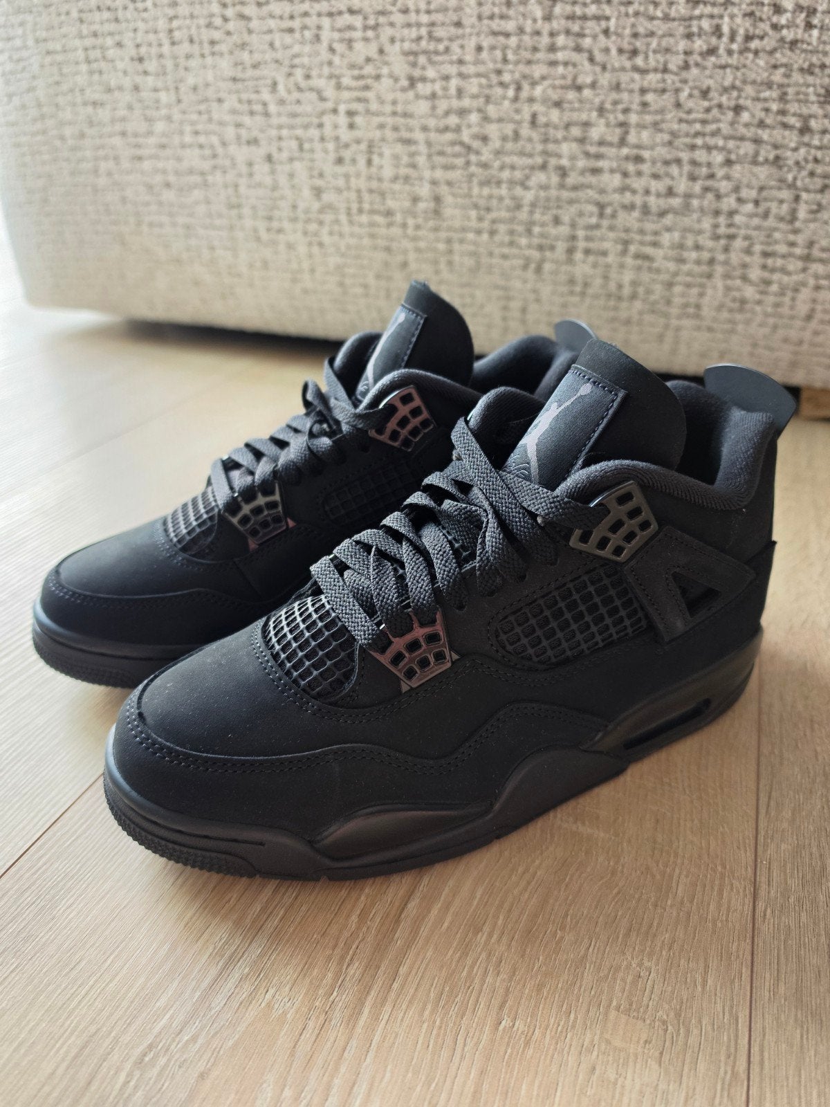 Nike Air Jordan 4 Retro Black Cat 2025 - Maat 41, Kleding | Heren, Ophalen of Verzenden, Nieuw, Zwart