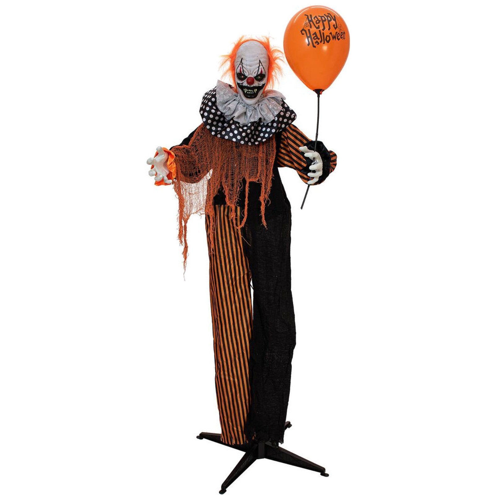 europalms geanimeerde staande clown met ballon, Ophalen of Verzenden, Nieuw, Versiering, Halloween of Griezel