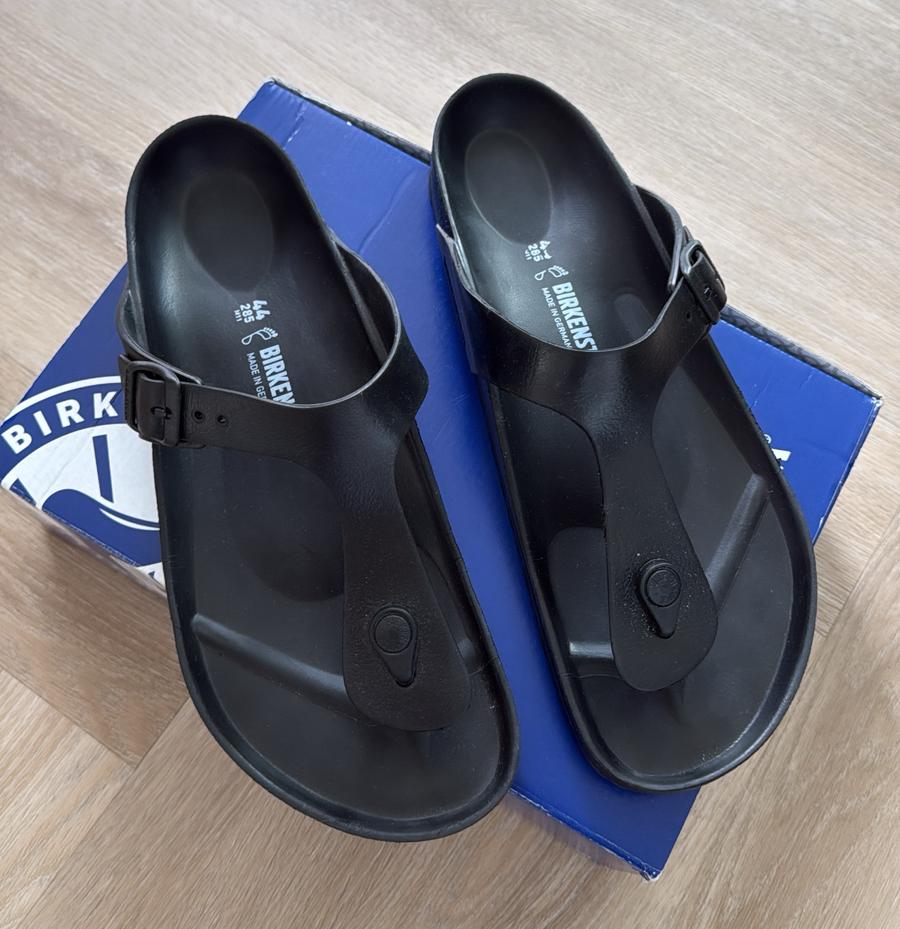 Birkenstock Eva Gizeh Sandalen heren zwart Maat 44, Ophalen of Verzenden, Maat 46 (S) of kleiner, Zwart