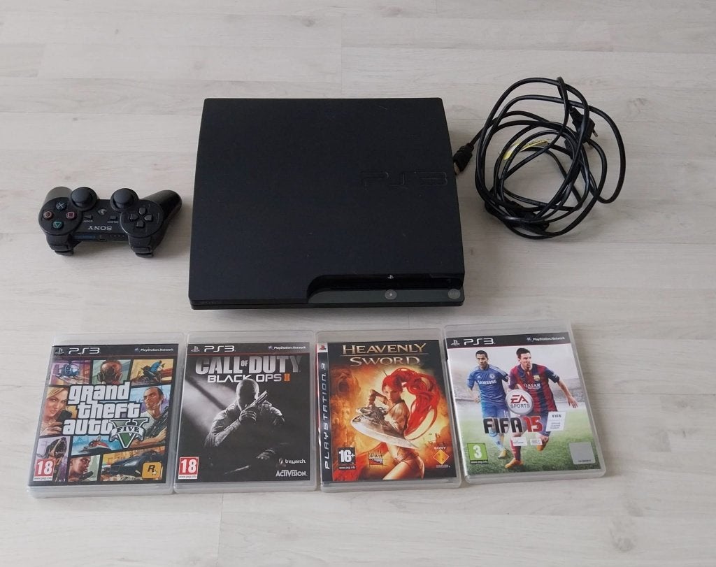 Playstation 3, Ophalen, Met 1 controller, Slim, Met games