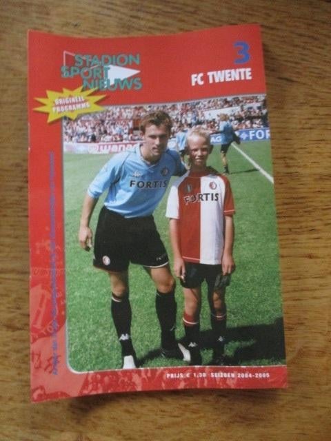 Programmaboekje 3 Feyenoord - FC Twente 12 september 2004, Ophalen of Verzenden, Gelezen, Watersport en Hengelsport