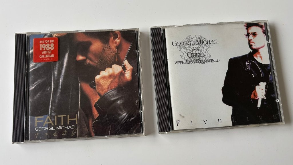 2 x George Michael CD's: Faith & Five Live (met Queen), Ophalen of Verzenden, Gebruikt, Pop, Album