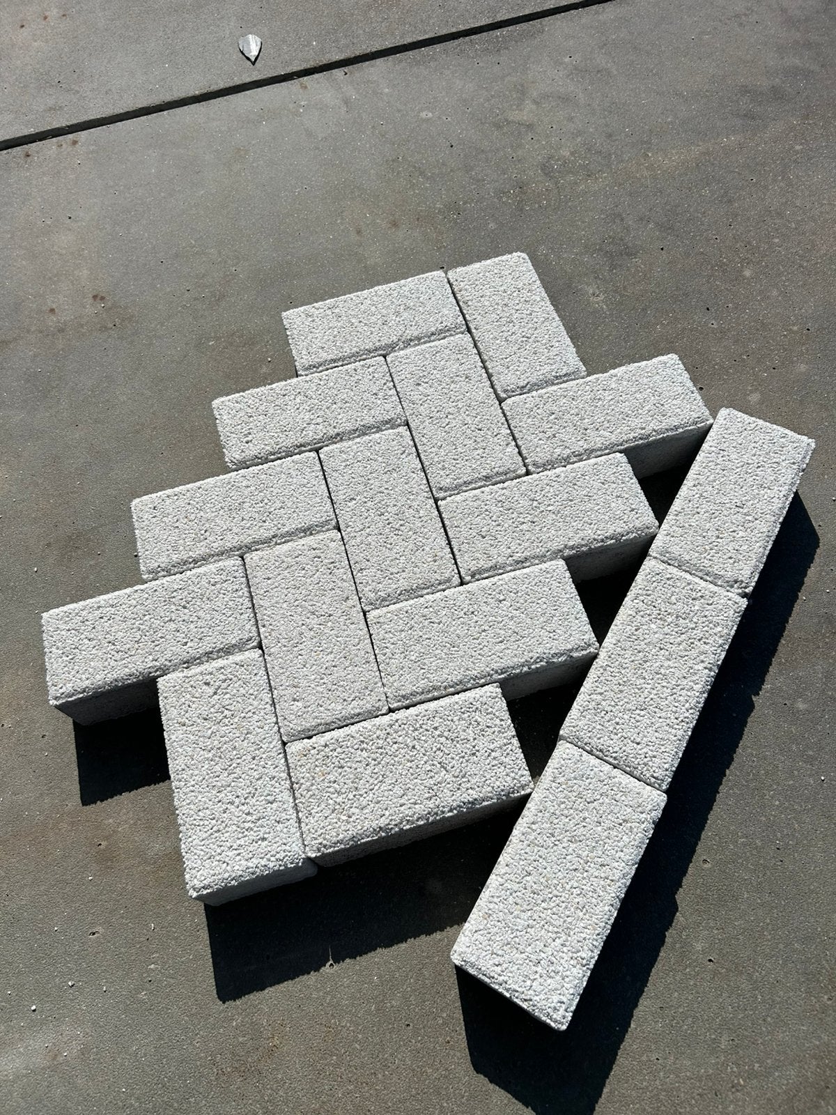 Betonklinker lavaro wit (250m2), Tuin en Terras, Klinkers, Nieuw, Ophalen of Verzenden, 10 m² of meer