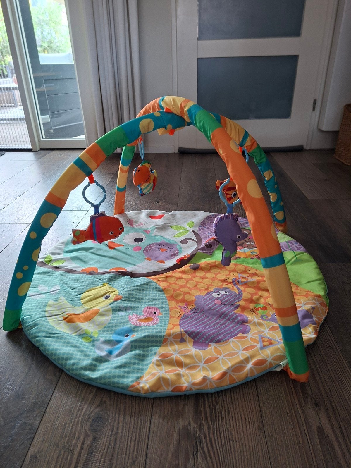Vrolijke Baby Speelmat met Speelboog en Hangers, Ophalen, Gebruikt, Speelkleed