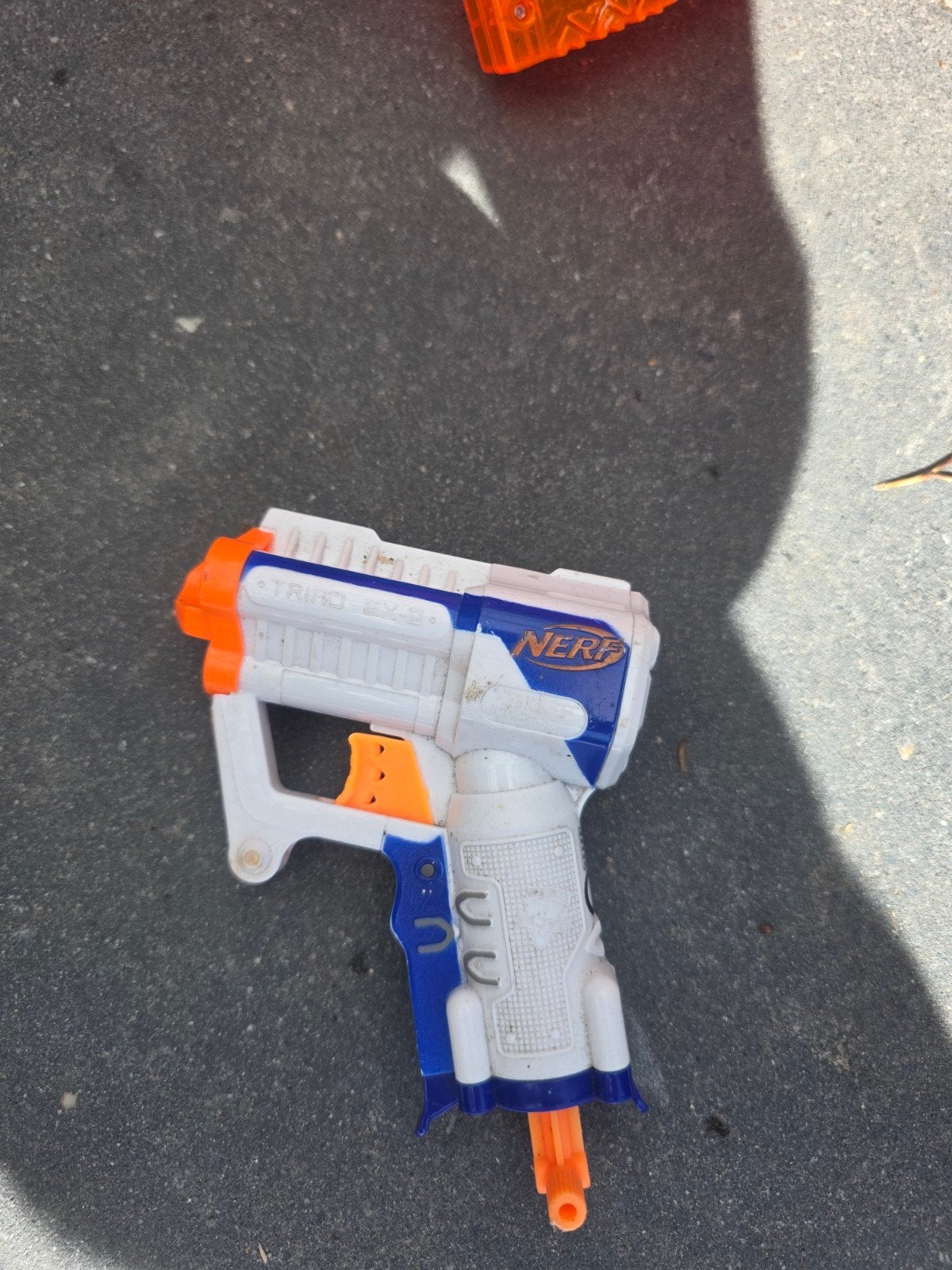 Nerf Triad EX-3 Blaster - Compacte Speelgoedpistool, Ophalen of Verzenden, Gebruikt, Jongen of Meisje