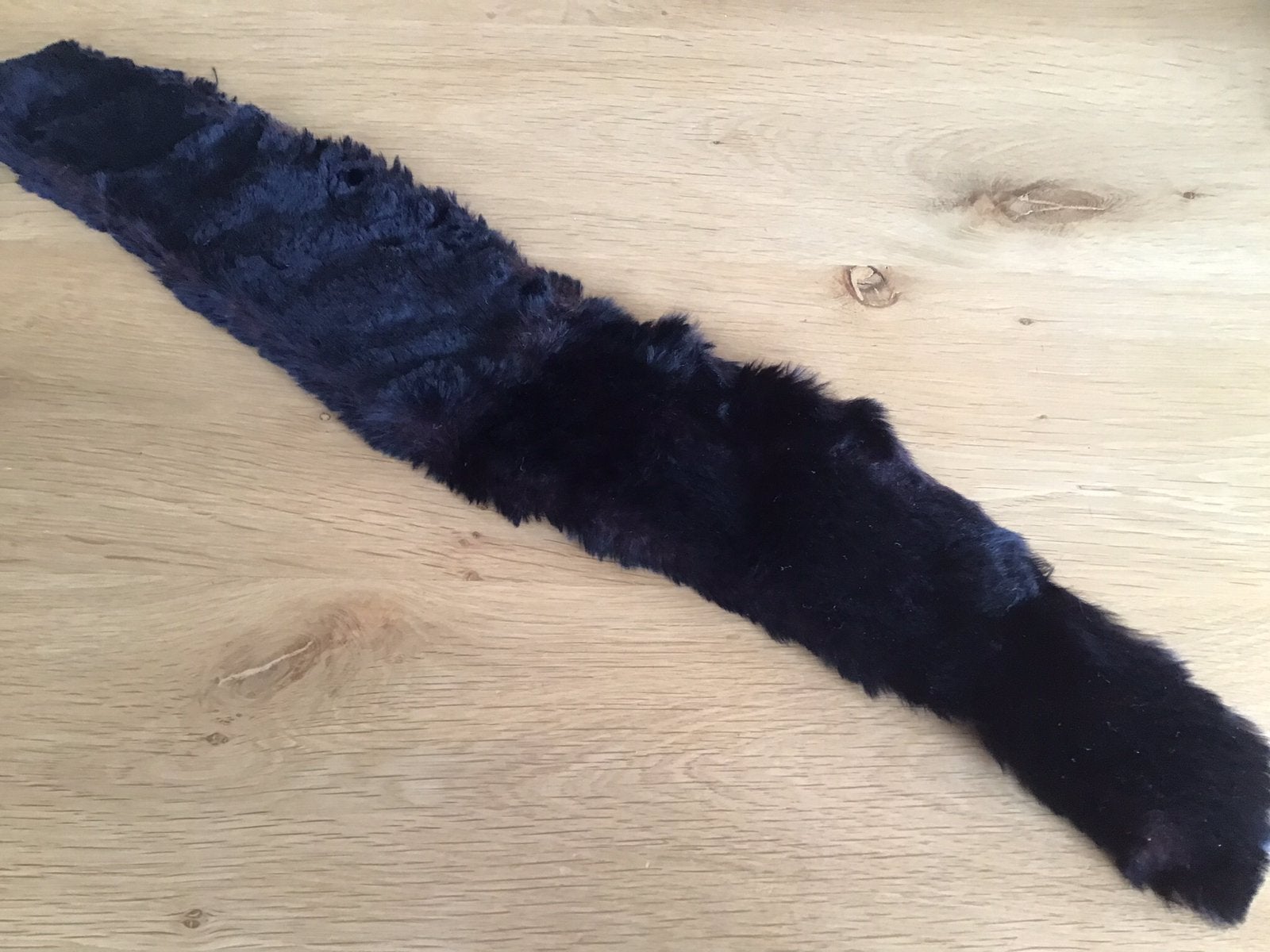 Zwart bont kraagje,om Iets te verfraaien, rond microfoon, Ophalen of Verzenden, Gebruikt, Accessoires
