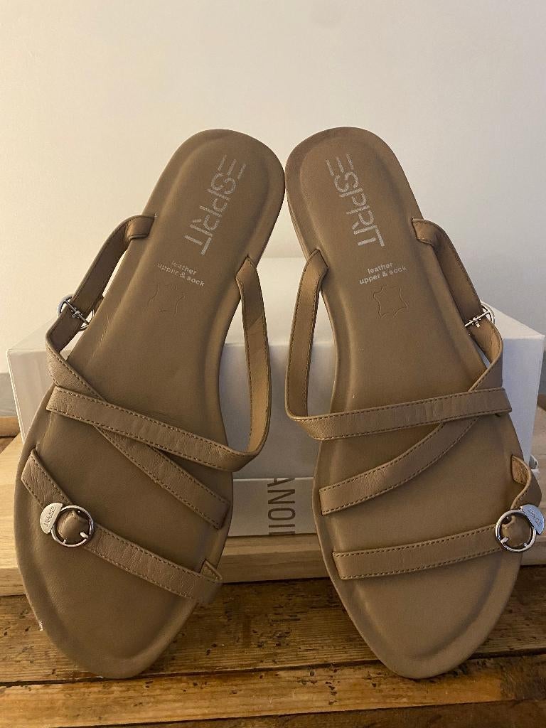 Esprit sandaal 40 41, Verzenden, Beige, Nieuw, Sandalen of Muiltjes