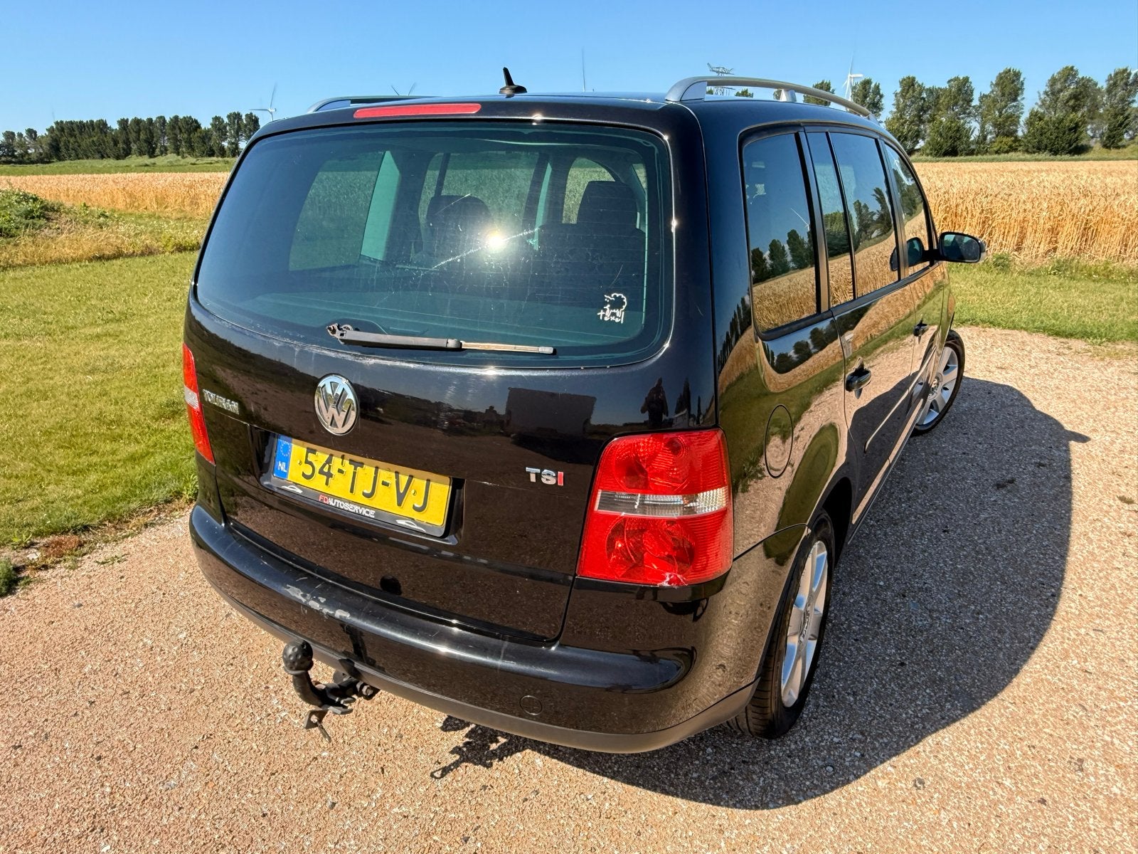 Volkswagen Touran 1.4 TSI 103KW 5P 2006 Zwart, Auto's, Volkswagen, Voorwielaandrijving, 4 cilinders, Zwart, Handgeschakeld