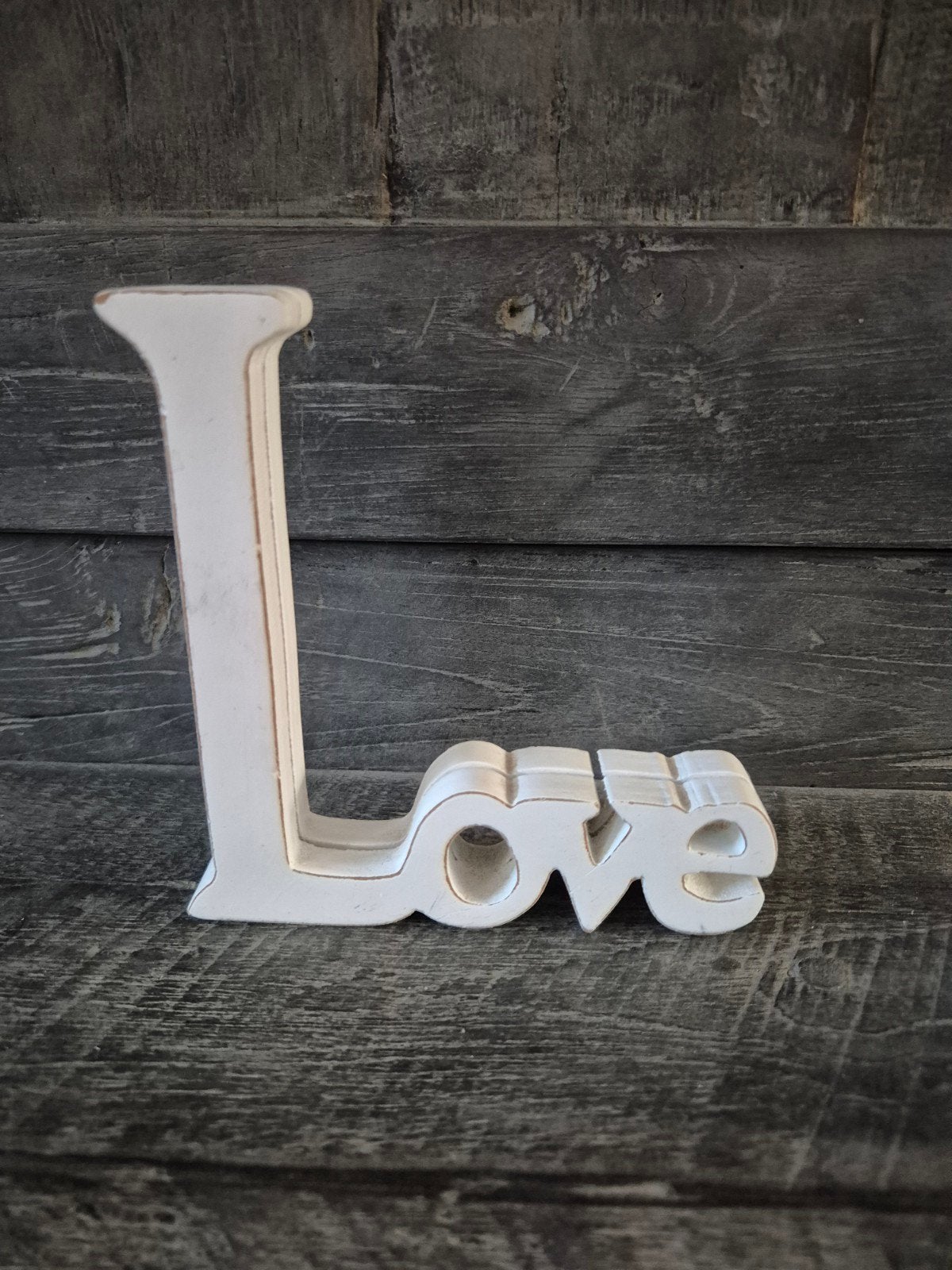 Riviera Maison Love fotohouder, Hout, Ophalen of Verzenden, Wit, Landelijk