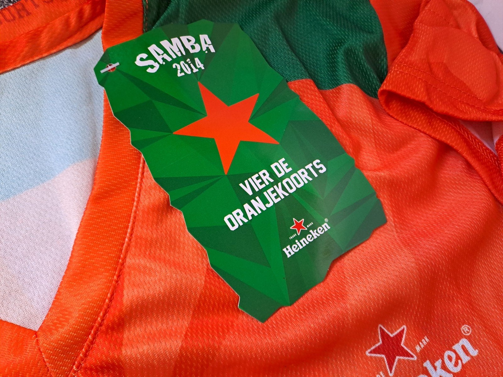 Heineken Oranje WK Shirt Samba 2014 - Nieuw met kaartje, Ophalen of Verzenden, Nieuw, Kleding, Heineken