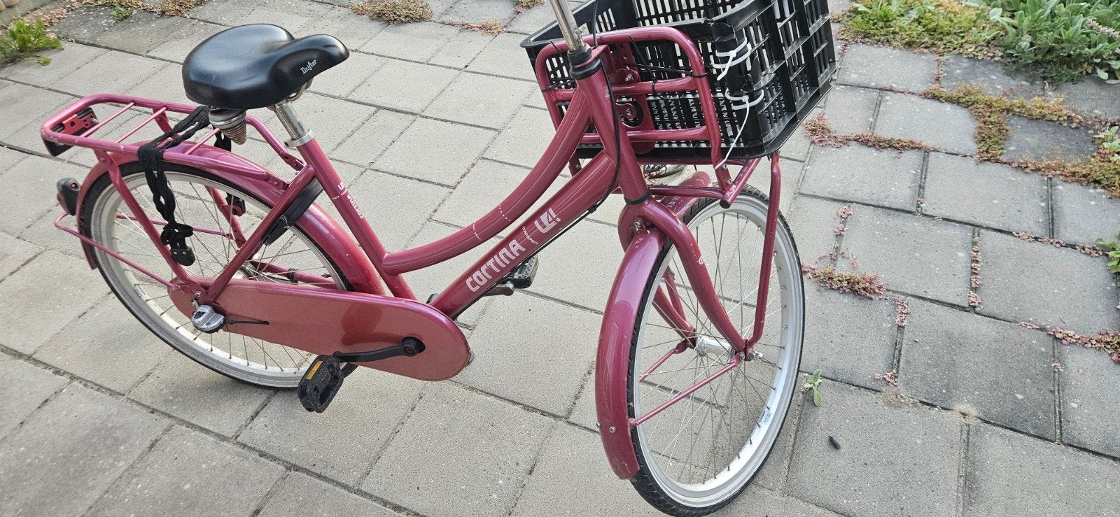Cortina U4 Transportfiets 24 inch - Fuchsia/Oudroze, Ophalen, Velgrem, Versnellingen, Cortina