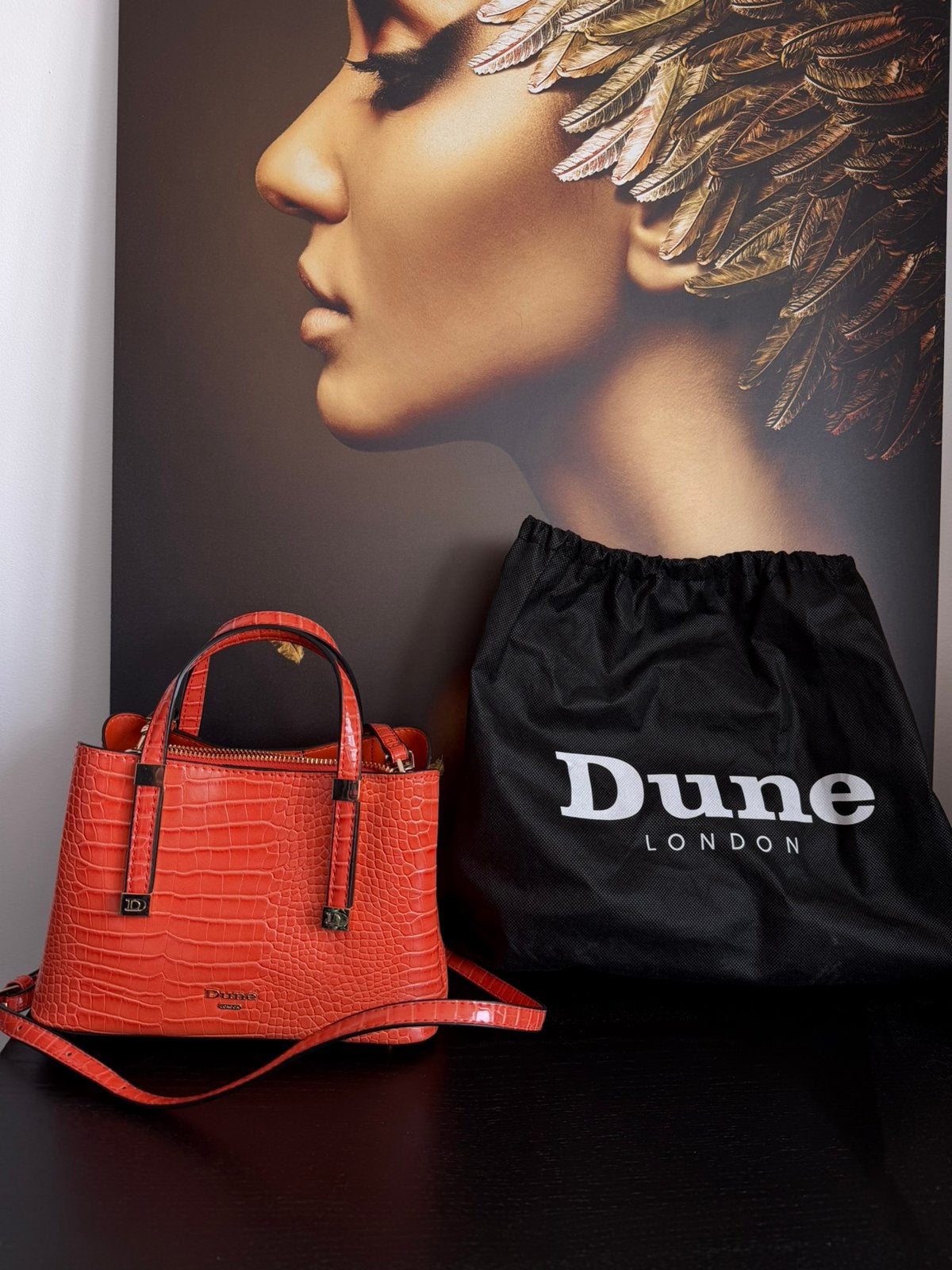 Dune London handtas, Ophalen of Verzenden, Nieuw, Oranje, Handtas