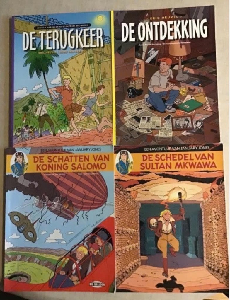 4 uitgaves van Eric Heuvel (January Jones)., Boeken, Meerdere stripboeken, Ophalen of Verzenden, Zo goed als nieuw