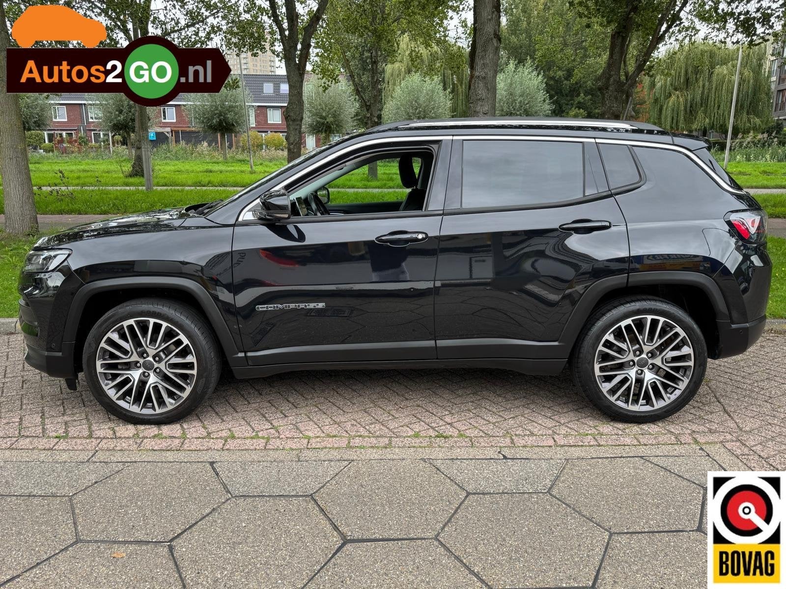 Jeep Compass 1.3T Limited, Auto's, Voorwielaandrijving, Euro 6, 4 cilinders, Zwart