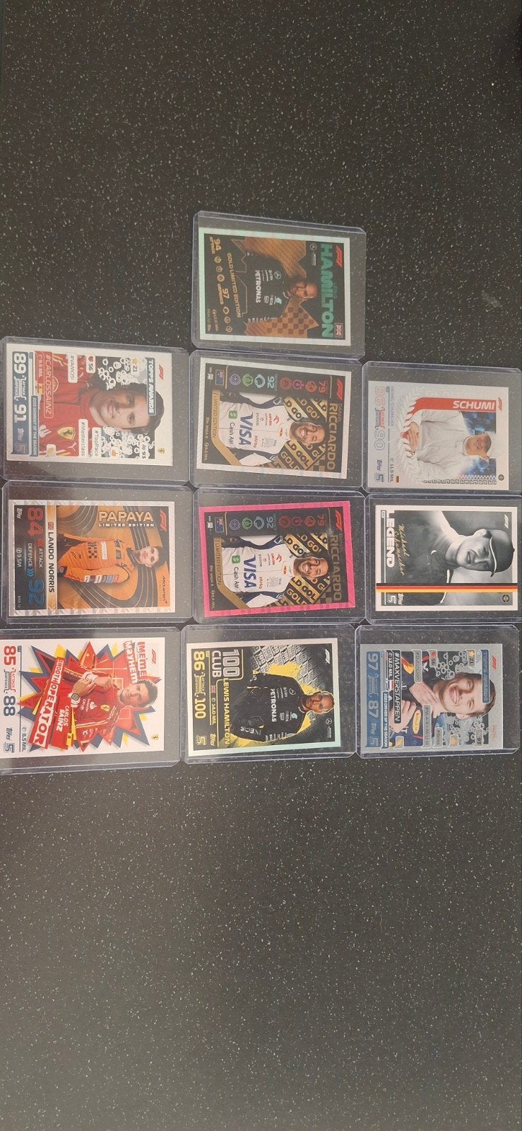 F1 Topps Chrome Kaarten - Hamilton, Verstappen, Ricciardo, Verzamelen, Ophalen of Verzenden
