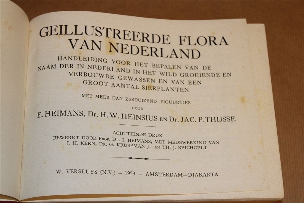 Geïllustreerde Flora van Nederland [1953] — Heimans & Thijss, Boeken, Ophalen of Verzenden, Gelezen, Bloemen, Planten en Bomen