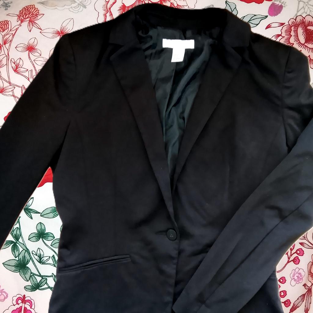 Zwarte blazer M / 38 H&M, Maat 38/40 (M), H&M, Zwart, Nieuw