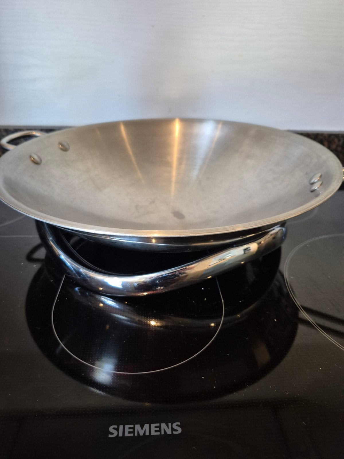 AEG Wokpan met alle warmtebronnen, inclusief inductie, Ophalen, Gebruikt, Zilver, Metaal