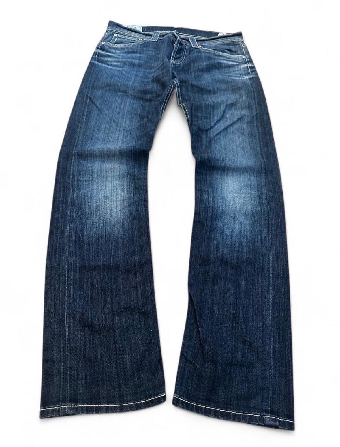 Dondup Music Dames Straight Leg Jeans W32 L34 Donkerblauw, Ophalen of Verzenden, Gedragen, Blauw, W30 - W32 (confectie 38/40)