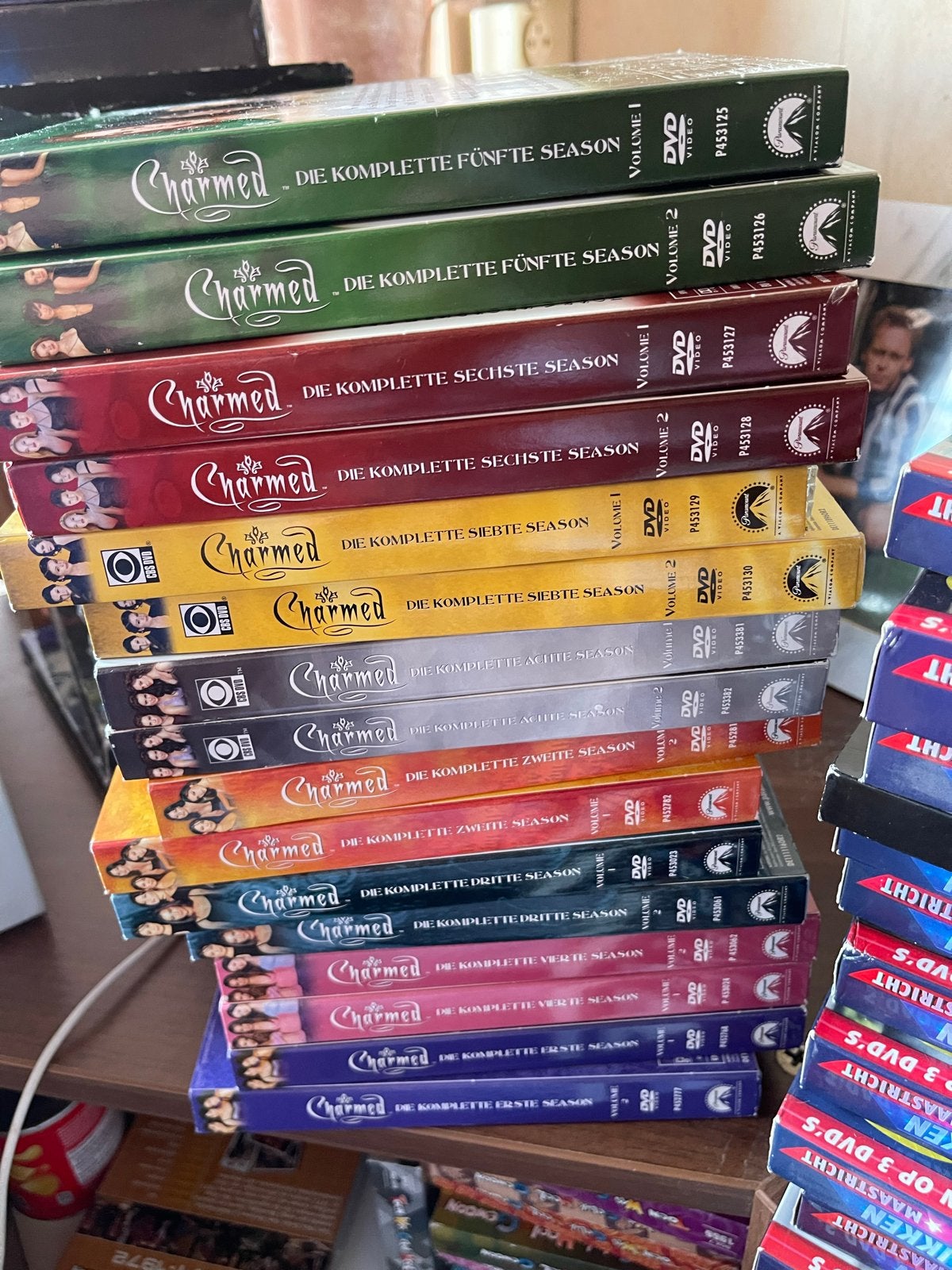 Charmed DVD Boxsets - Seizoen 1 t/m 8 (Duits), Gebruikt, Science Fiction en Fantasy, Duits, Ophalen of Verzenden