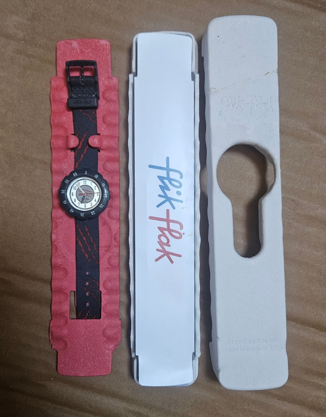 Flik Flak Horloge Grrrrr - Stoer Kinderhorloge, Sieraden, Tassen en Uiterlijk, Ophalen of Verzenden, Zo goed als nieuw, Blauw