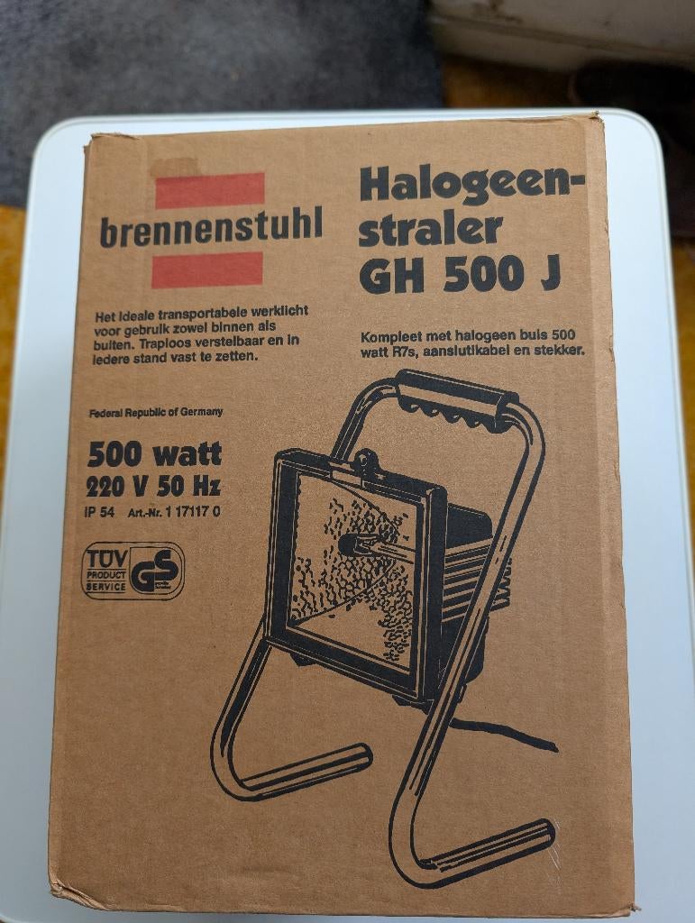halogeen bouwlamp, Ophalen of Verzenden, Nieuw, 500 watt of meer, Lamp met armatuur