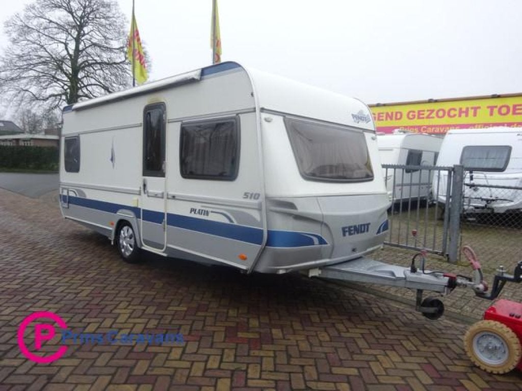 Fendt Platin 510 Frans Bed+Rondzit+Mover, Caravans en Kamperen, Schokbreker, Bedrijf, Fendt, 1250 - 1500 kg