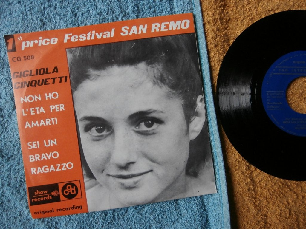 Gigliola Cinquetti - Non Ho L' Eta Per Amarti., 7 inch, Zo goed als nieuw, Pop, Fotohoes