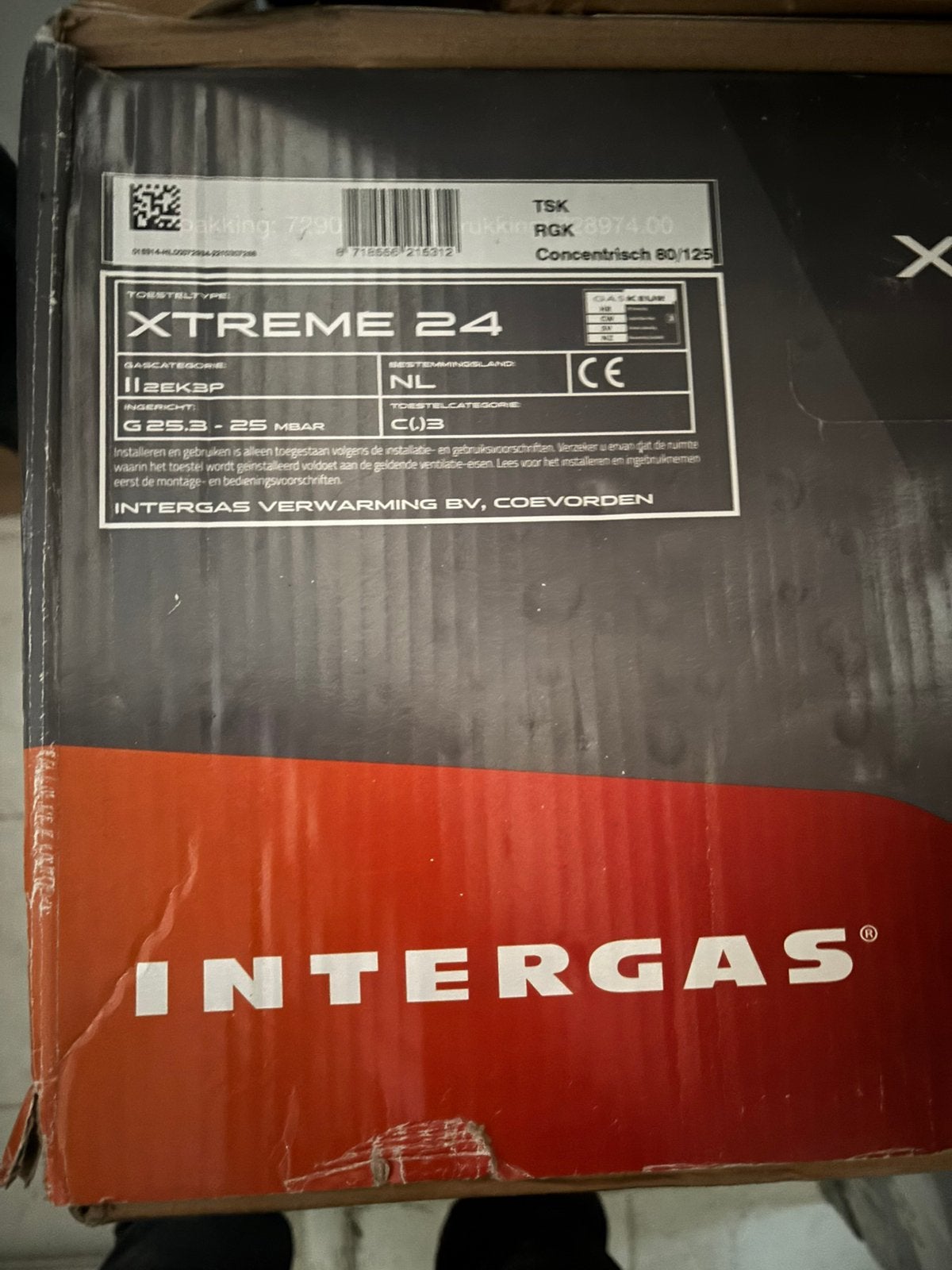 Cv ketel intergas 24cw3, Doe-het-zelf en Verbouw, Verwarming en Radiatoren, Ophalen, Hoog rendement (Hr), Cv-ketel of Combi-ketel