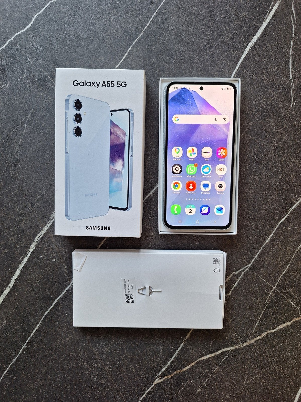 Samsung Galaxy A55 5G 128GB - awesome iceblue, Blauw, Touchscreen, Ophalen of Verzenden, Zo goed als nieuw