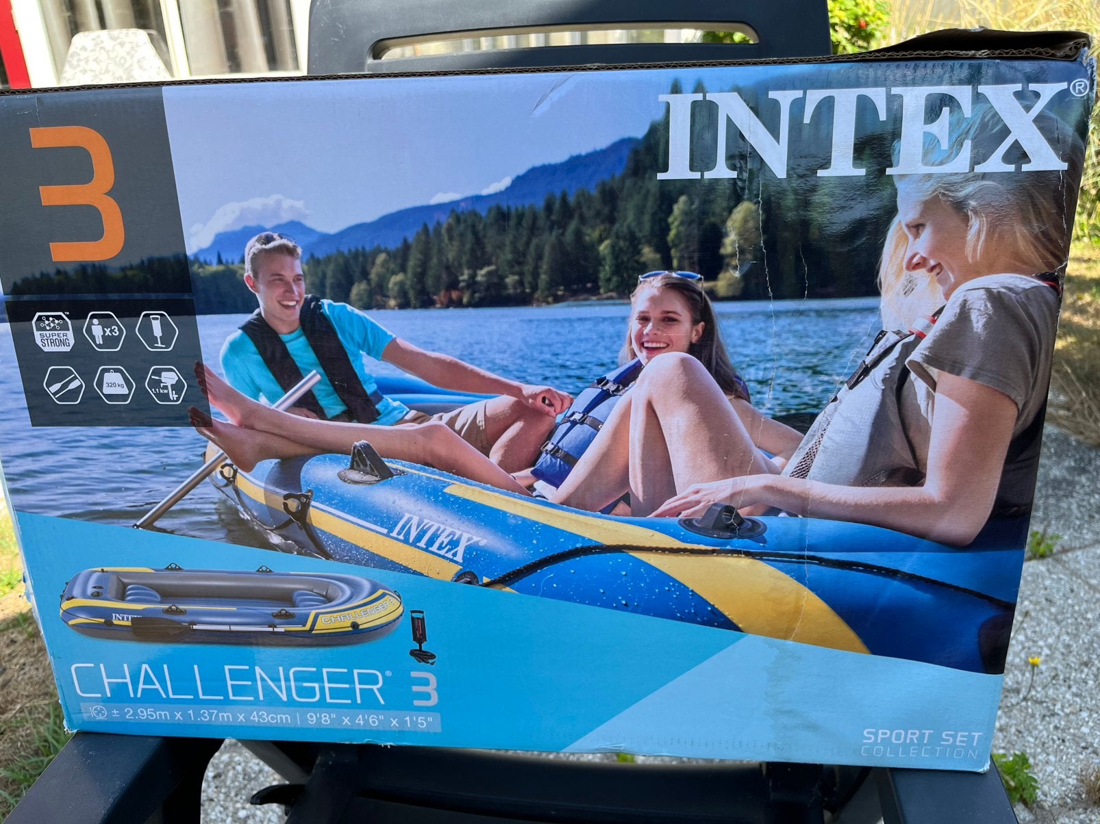INTEX CHALLENGER - opblaasboot 3 personen, Opblaasbaar, Drie personen of meer, Overige typen, Nieuw