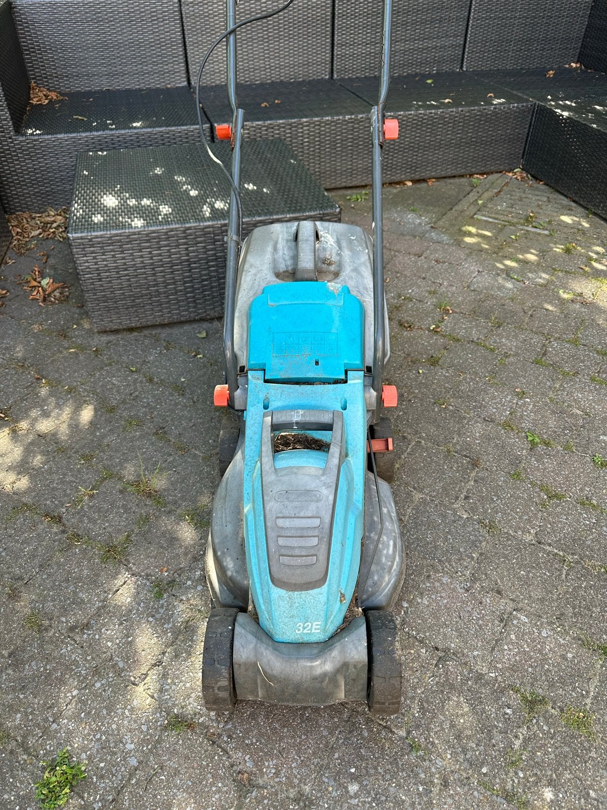 Grasmaaier Gardena 32E - Werkt niet, gratis ophalen, Tuin en Terras, Grasmaaiers, Ophalen, Cirkelmaaier, Gebruikt, Elektrische grasmaaier